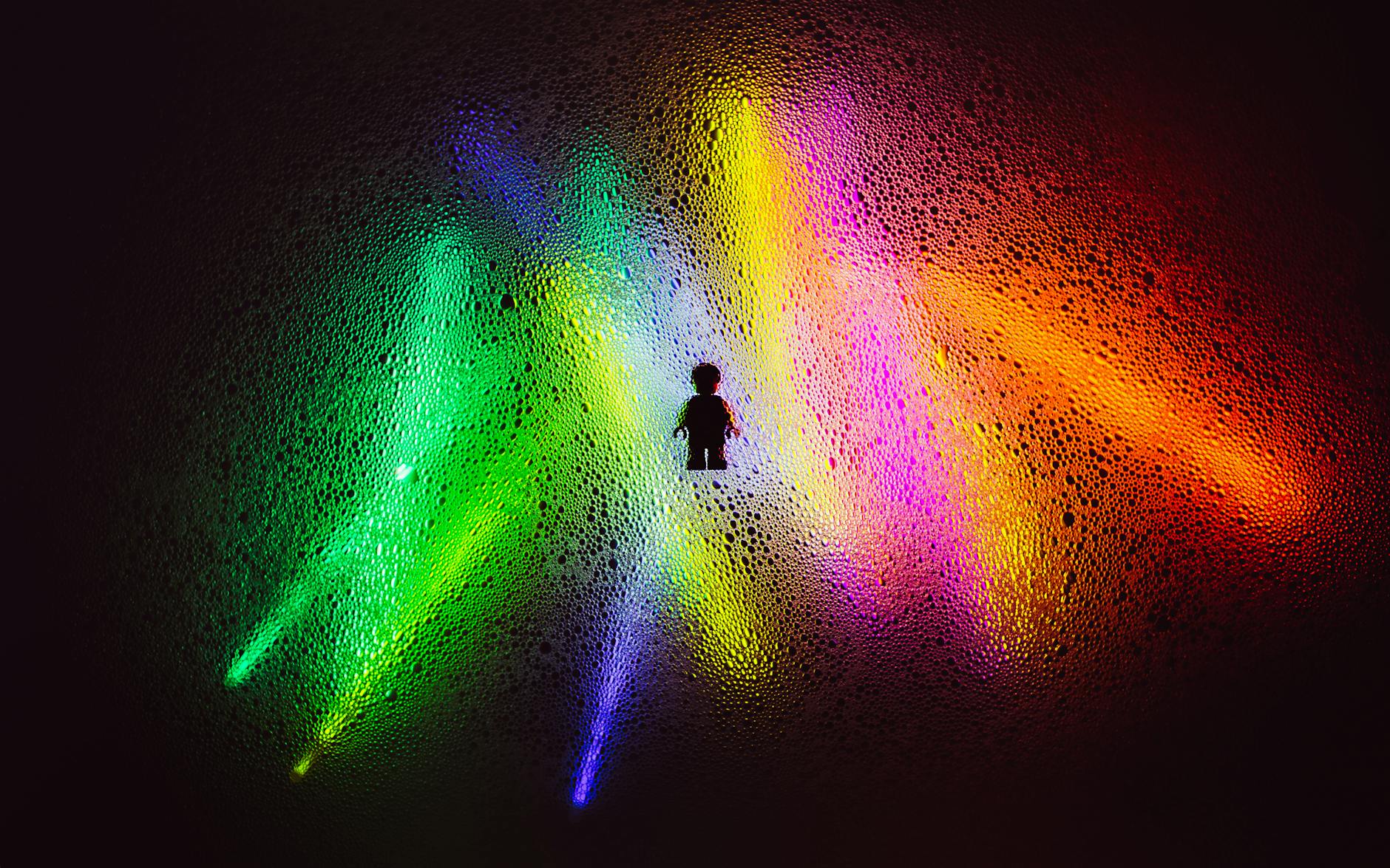 light person red art